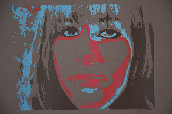 emotive color serigraph series - warm brown paper